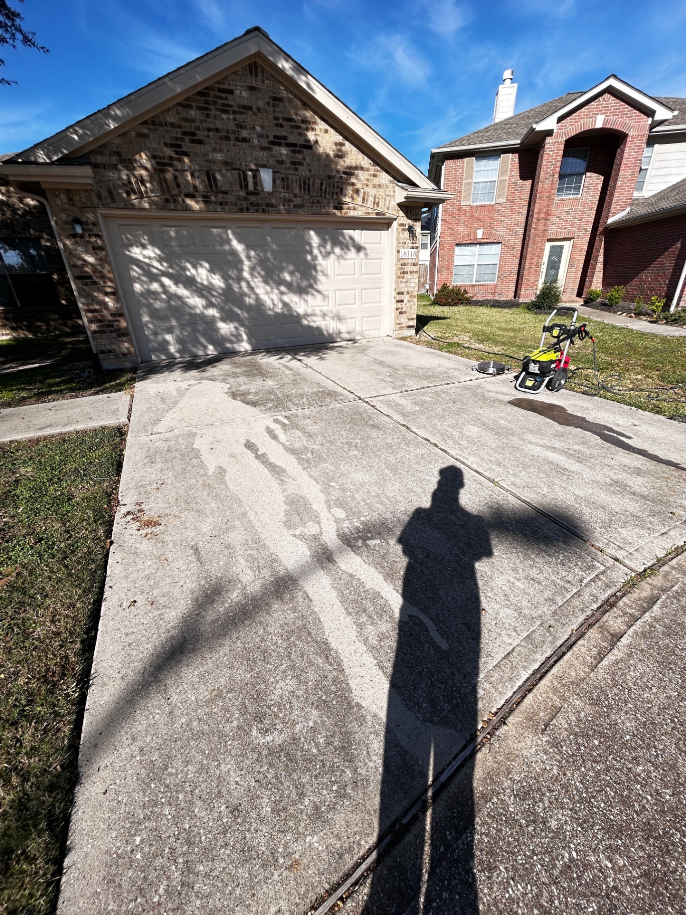 Before Driveway restoration